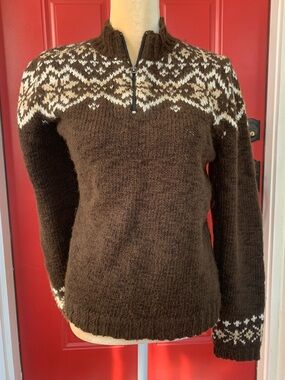 Brown Alpaca Sweater